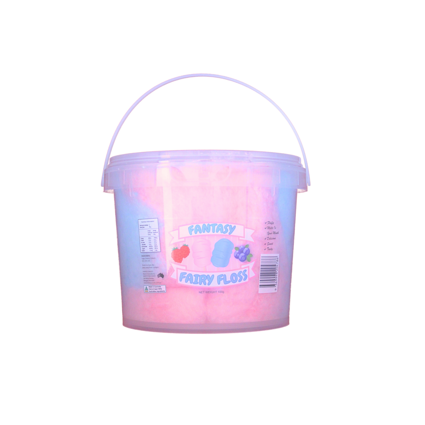 ZC100 Original 100g Tub - Fantasy Fairy Floss - Sweet Treats