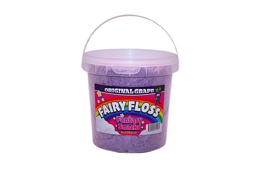 Grape 50g Tub - Fantasy Fairy Floss - Confectionery Delights
