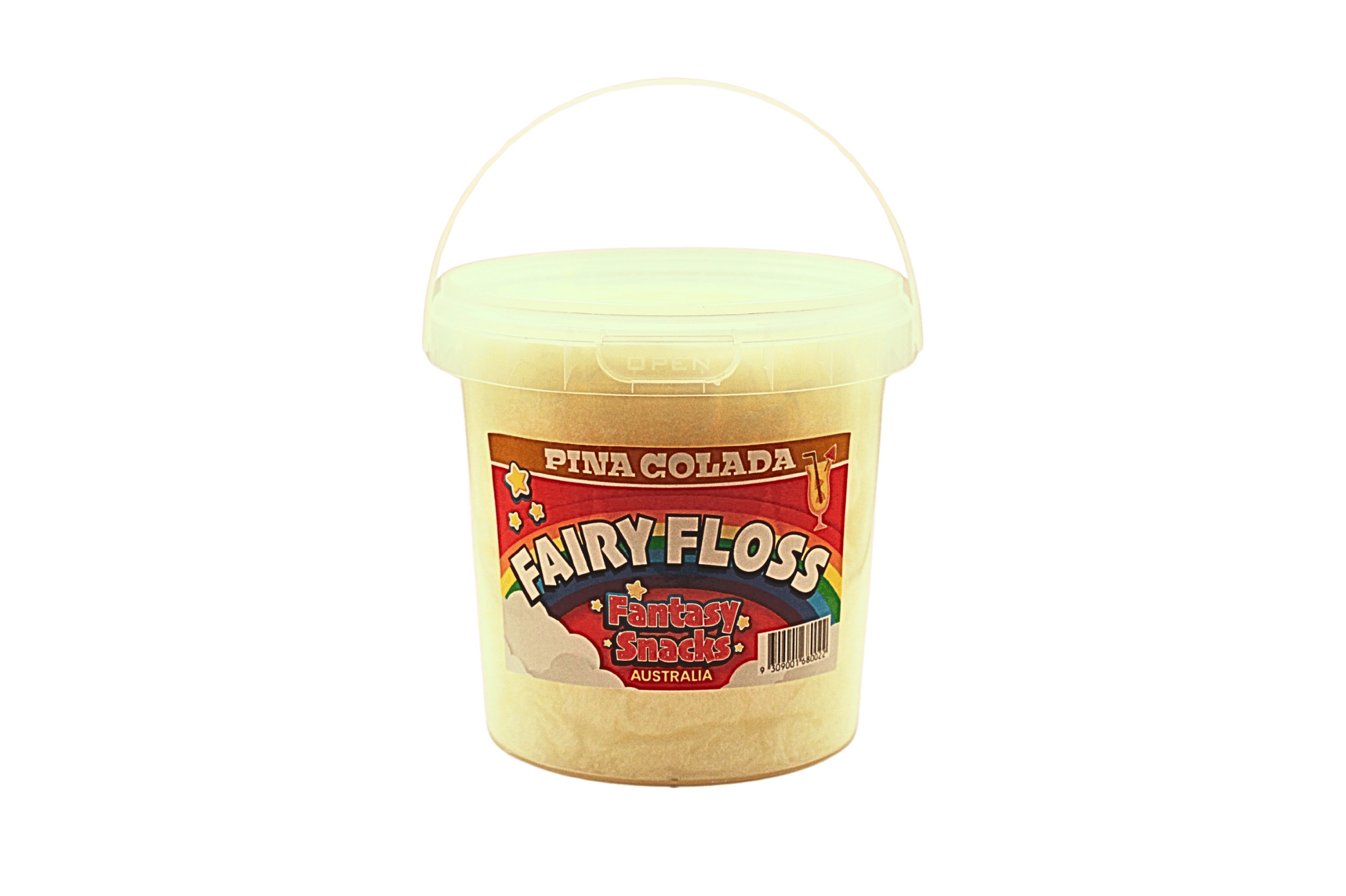 Pina Colada 50g Tub - Fantasy Fairy Floss - Confectionery Delights