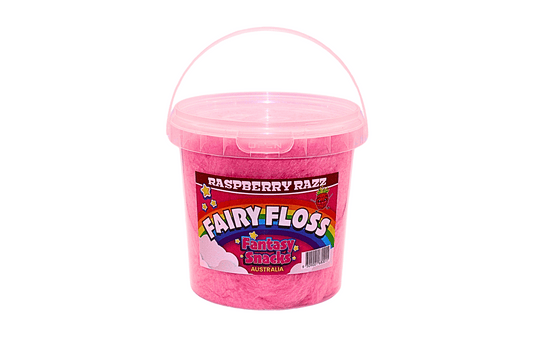 Raspberry Razz 50g Tub - Fantasy Fairy Floss - Sweet Treats