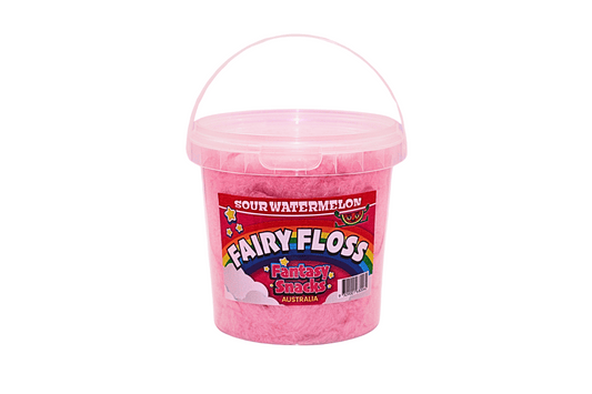 Sour Watermelon 50g Tub - Fantasy Fairy Floss - Australia Cotton Candy