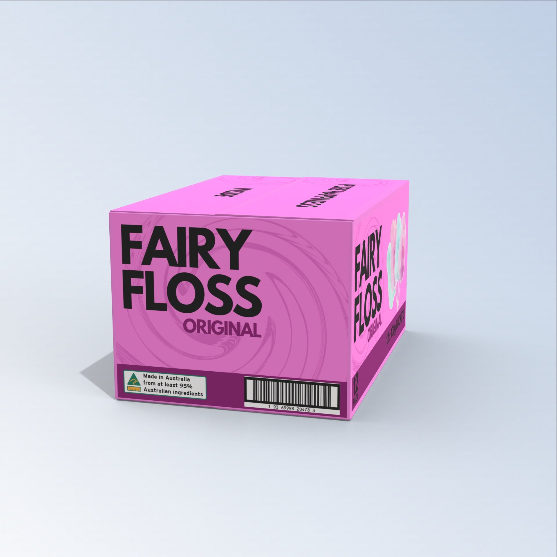 Raspberry Razz 50g Tub - Fantasy Fairy Floss - Sweet Treats
