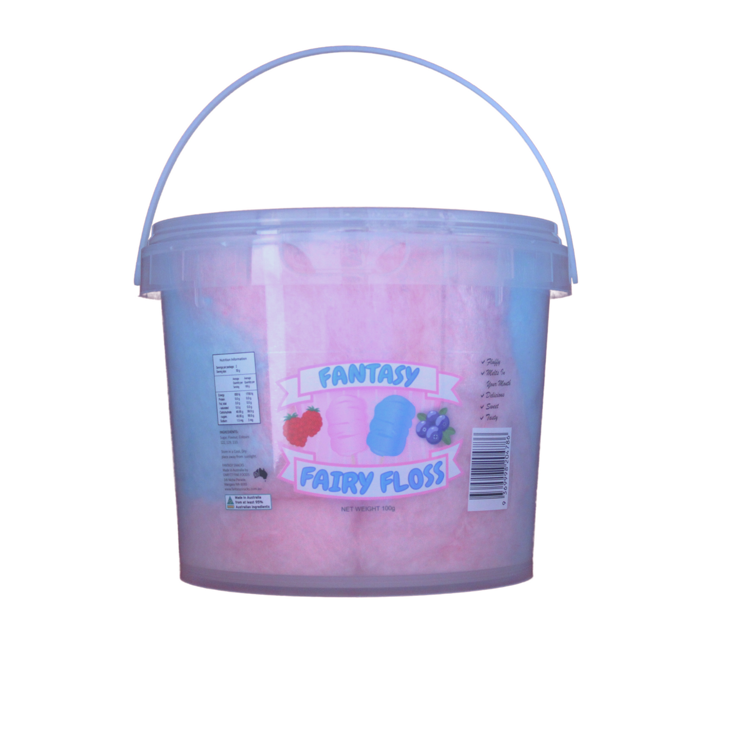 ZC200 Original 200g Bucket - Fantasy Fairy Floss - Sweet Treats